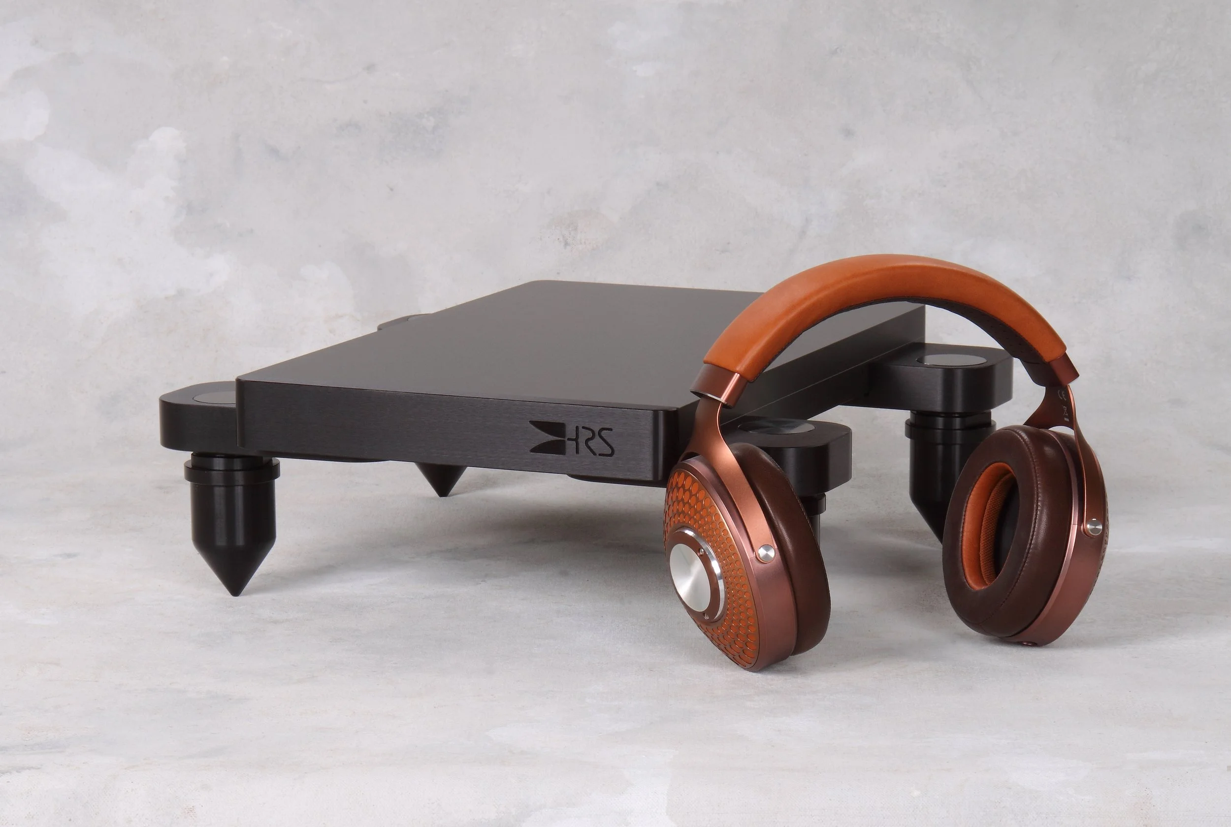 Black EXRH-9.515-2-1V with Audio Stand System headphones on side (Angle).jpg