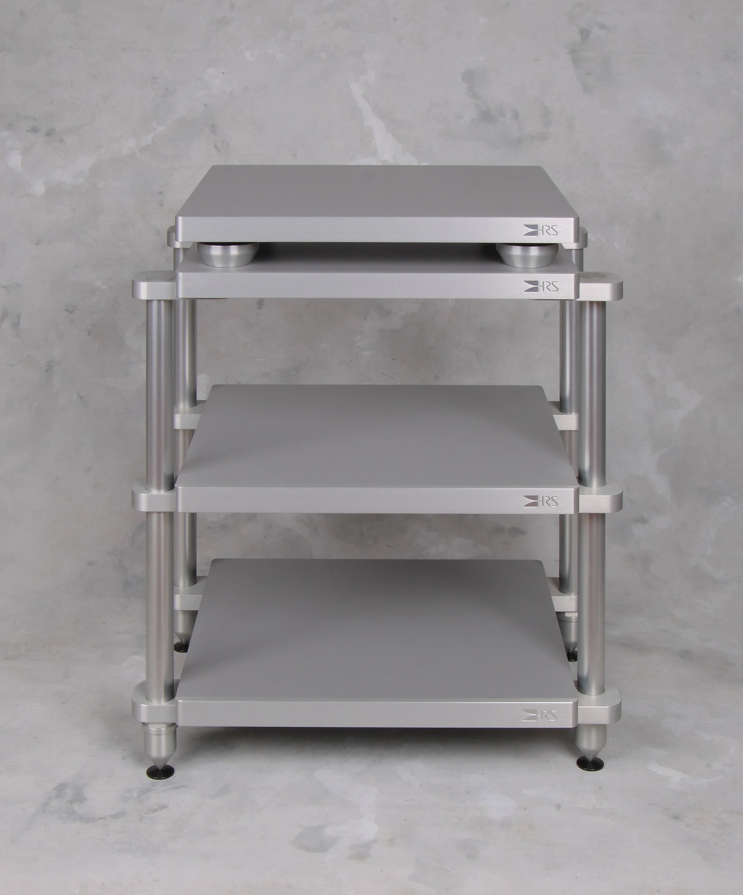 Silver EXR-1921-3V Audio Stand System with E1X Isolation Base on top location.jpg